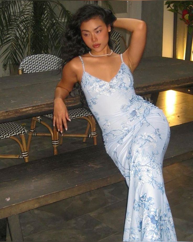 Spaghetti Straps Blue Prom Dress Long Evening Dresses cg25325