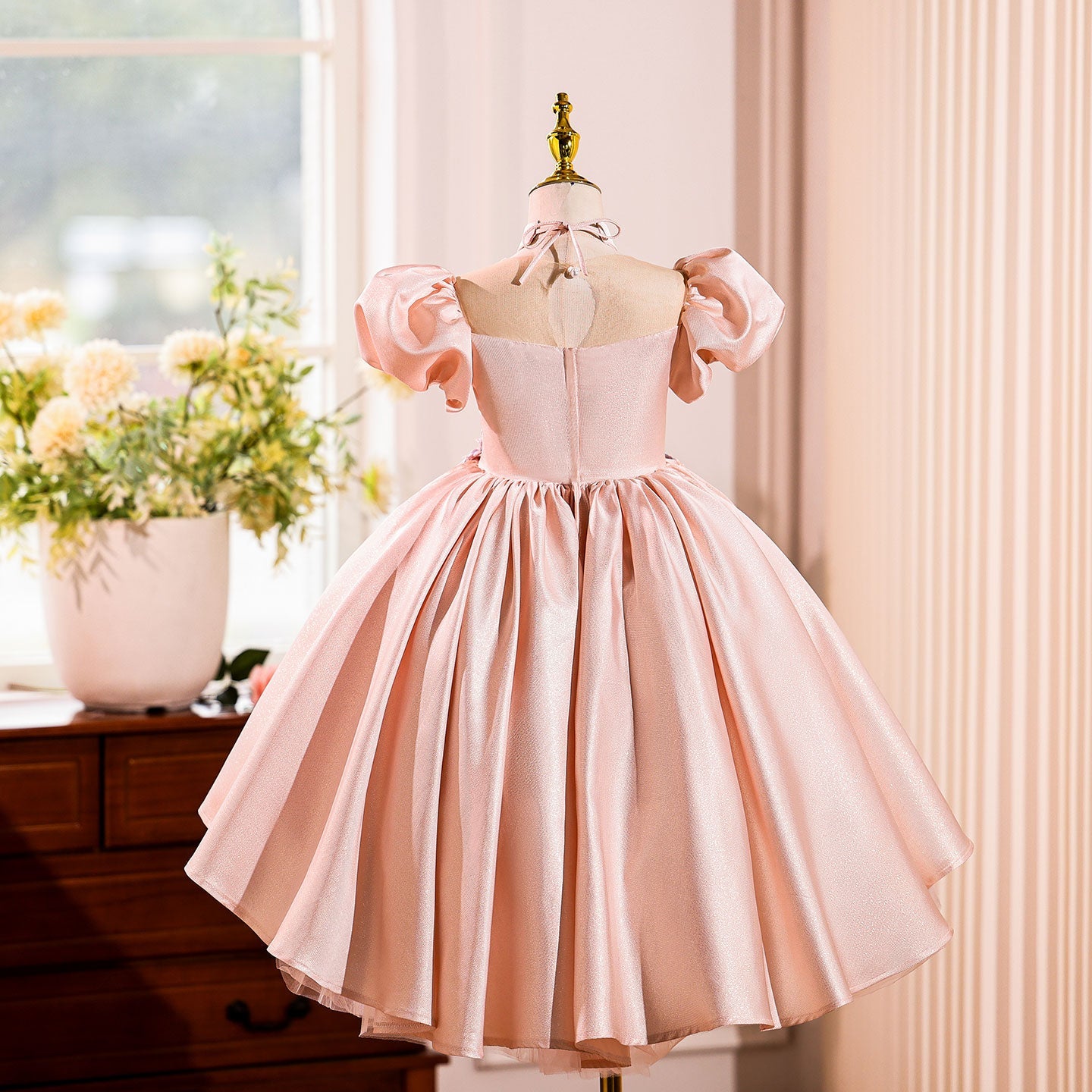 Elegant Flower Girl Dress Princess Birthday Party Formal Gown J825