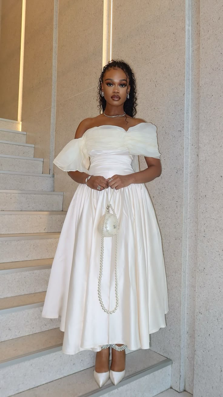 Ivory Off Shoulder Evening Dress New Arrive Prom Dresses fg7572