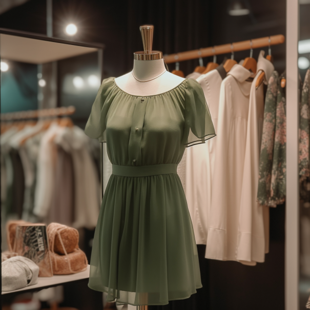 Dark Green Jewel Short Chiffon Sleeves Bridesmaid Dress BD0002