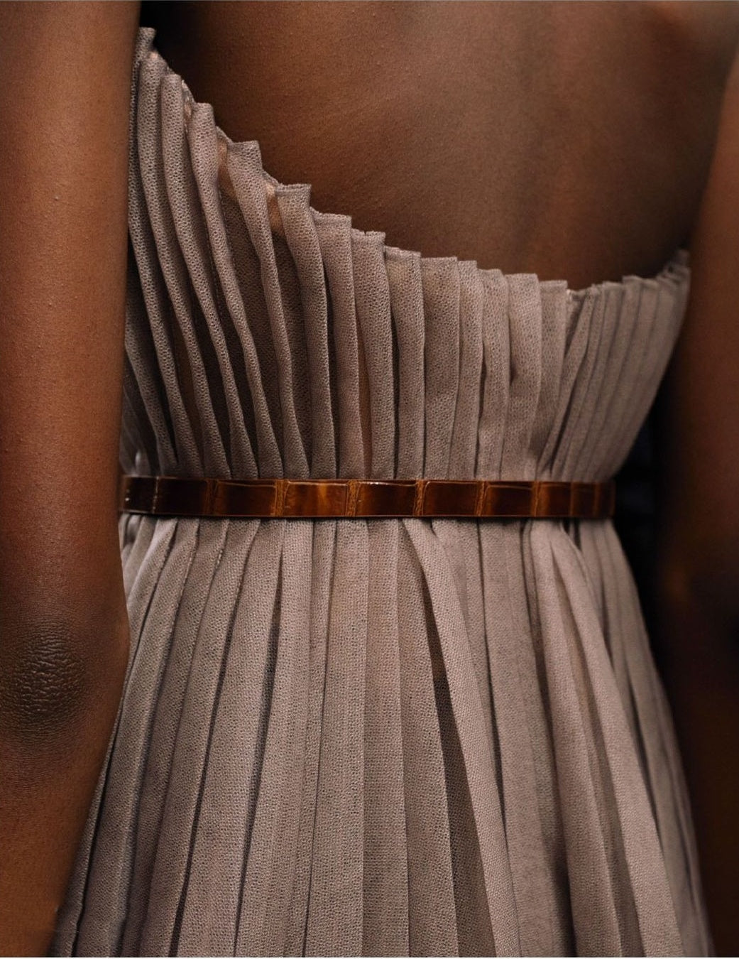 zelldressess--Fully handmade dress, custom dress, simple long tulle dress for ladies, strapless bridesmaid dress gh5711