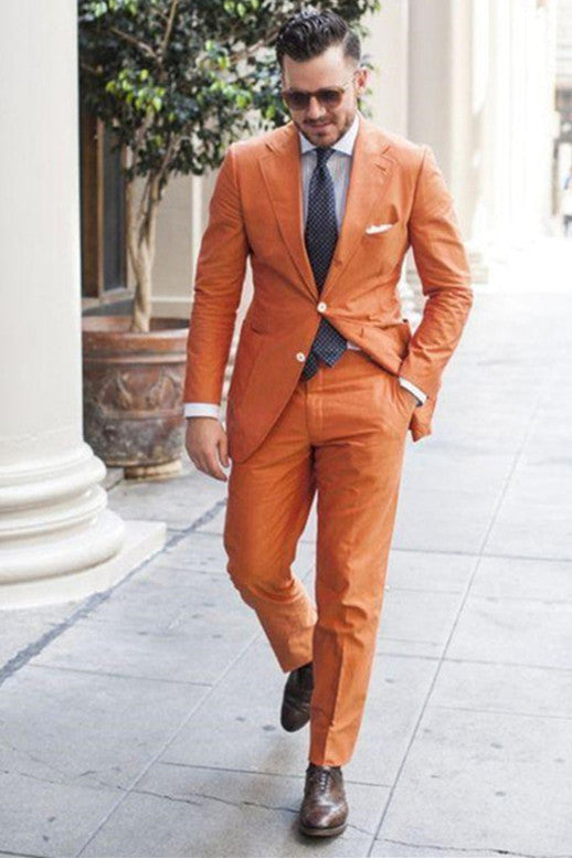 Stylish New Arrive Notched Lapel Mens Wedding Suits With Linen | Zelldresses