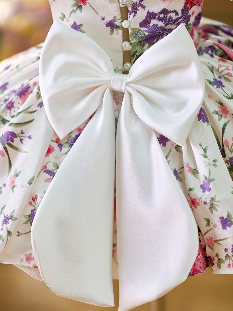 Lilac Baby Adorable Knee Length Birthday Girl Dress J050