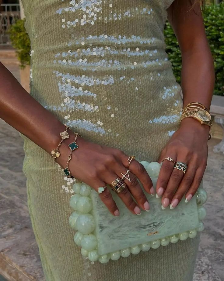 Glitter Mermaid Spaghetti Straps Sage Satin Sequin Long Prom Dress,Evening Dress GG1635