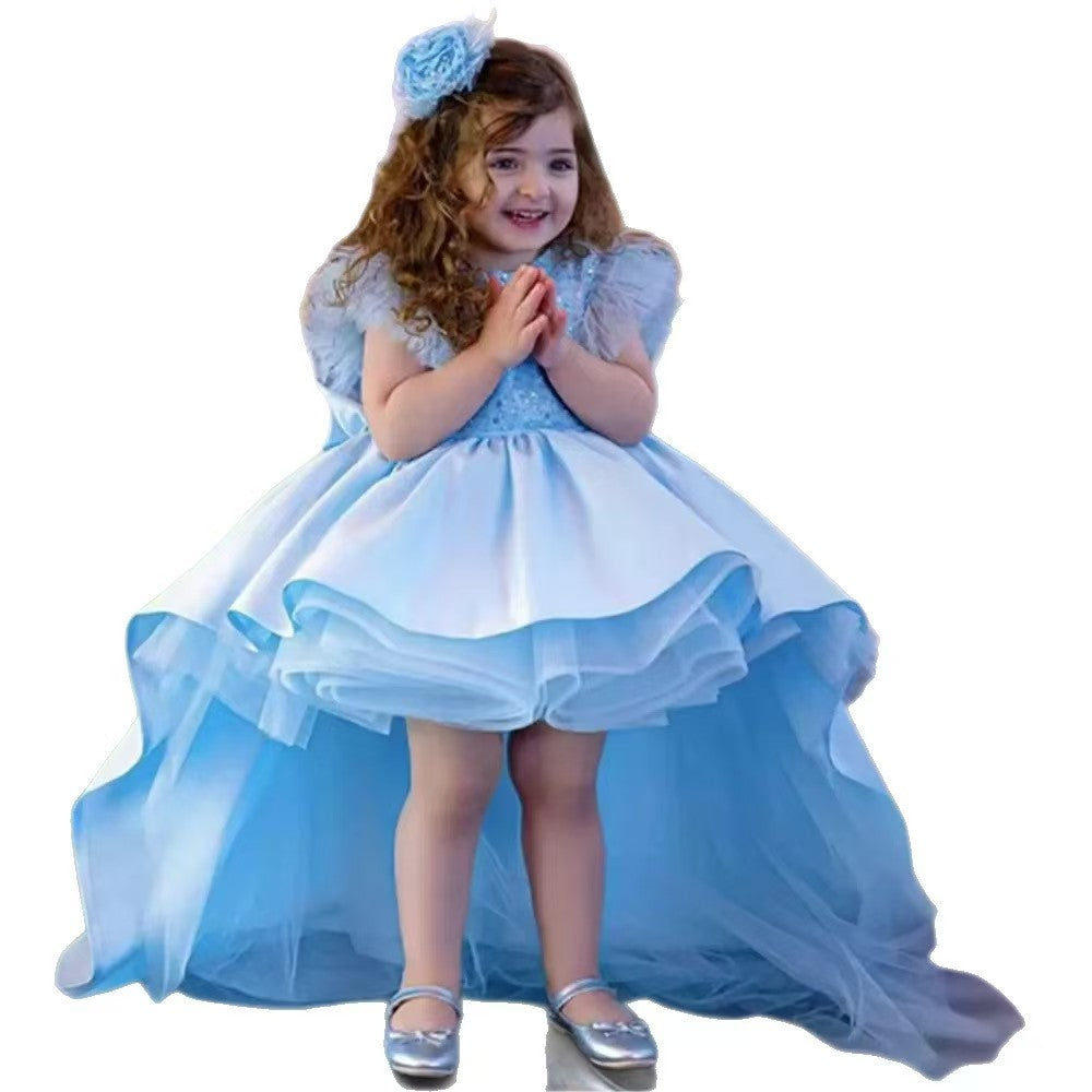 Luxury Princess Girl Dress Kids Birthday Party and Formal Gown J591