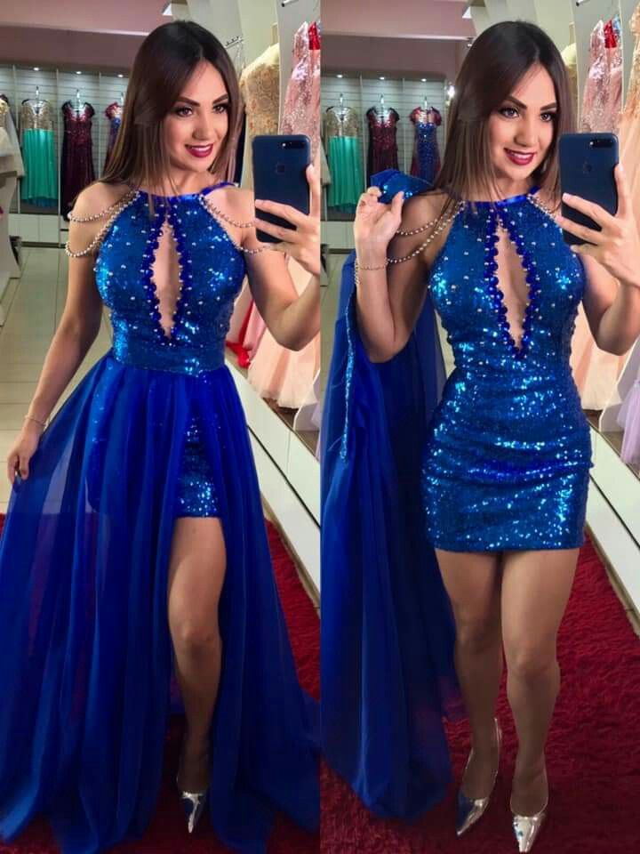 Blue Prom Dresses Formal Evening Party Dress cg21196