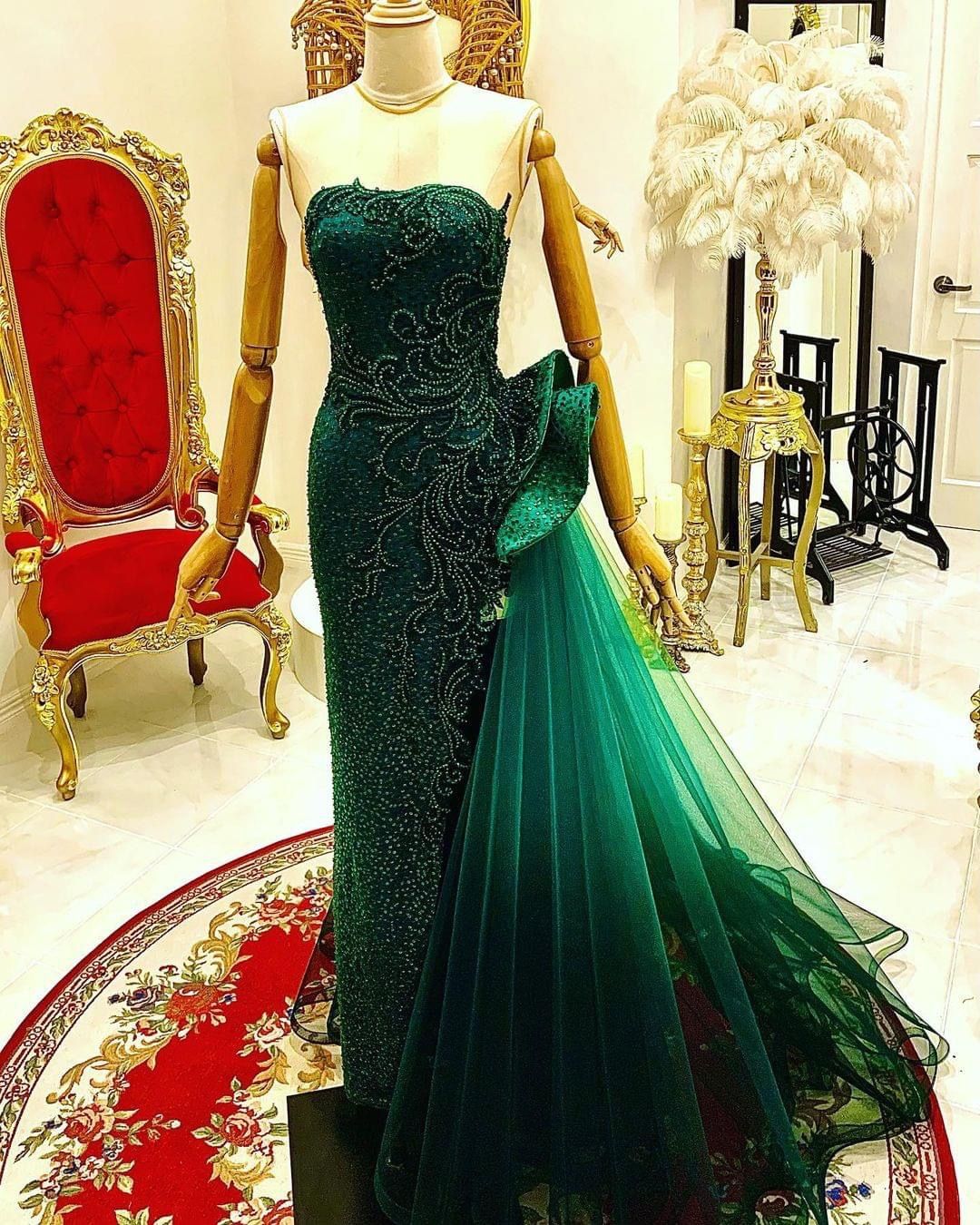 Green Prom Dresses, Evening Party Dresses cg21231
