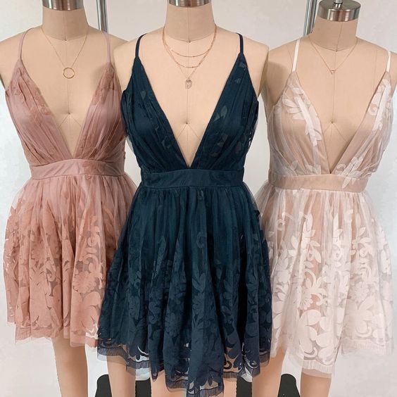 Short Lace Formal Bridesmaid Dresses Homecoming Dresses cg22542