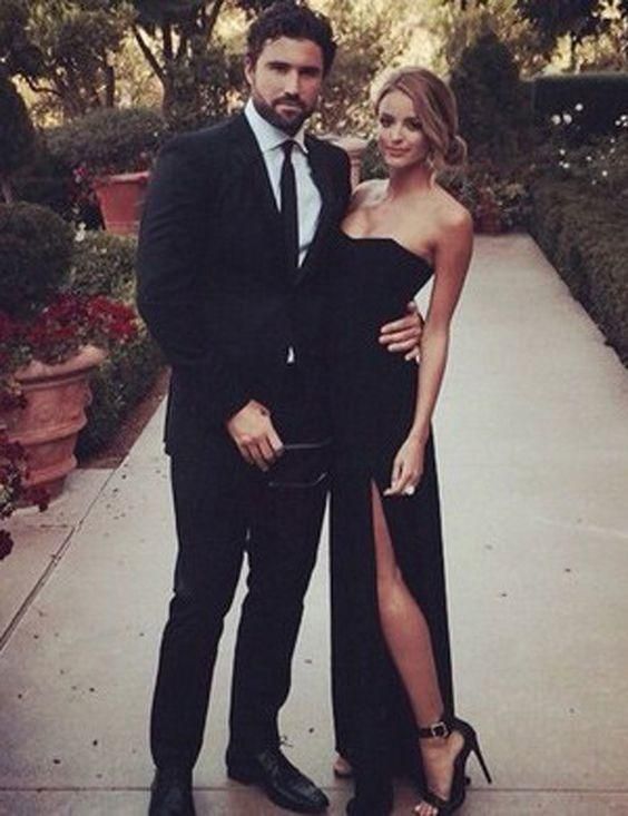 Prom Dress Classy, Sexy Sweetheart Sleeveless Floor-Length Side slit Black Prom Dress cg6212