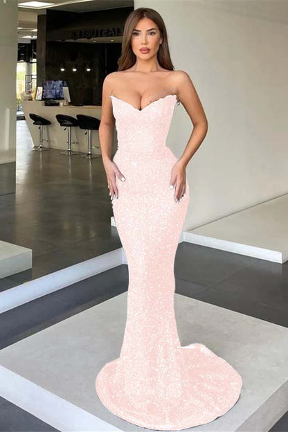 Black Prom Dress Evening Dress V Neck With Sequins ED0589