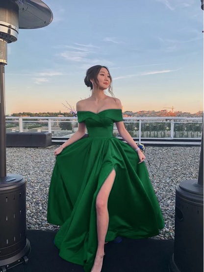 Off the shoulder royal blue prom dress    cg20344