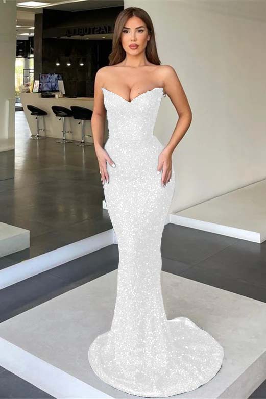 Black Prom Dress Evening Dress V Neck With Sequins ED0589