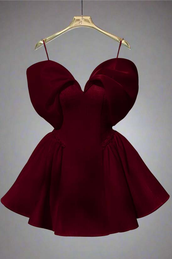 Spaghetti Strap Sleeveless Short A Line Homecoming Dress With Sequins HC0184