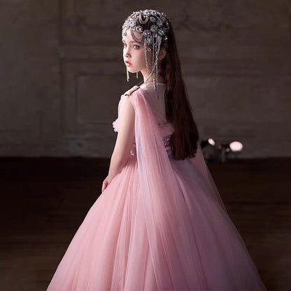 Pink Flower Girl Dress for Wedding Birthday Party J234