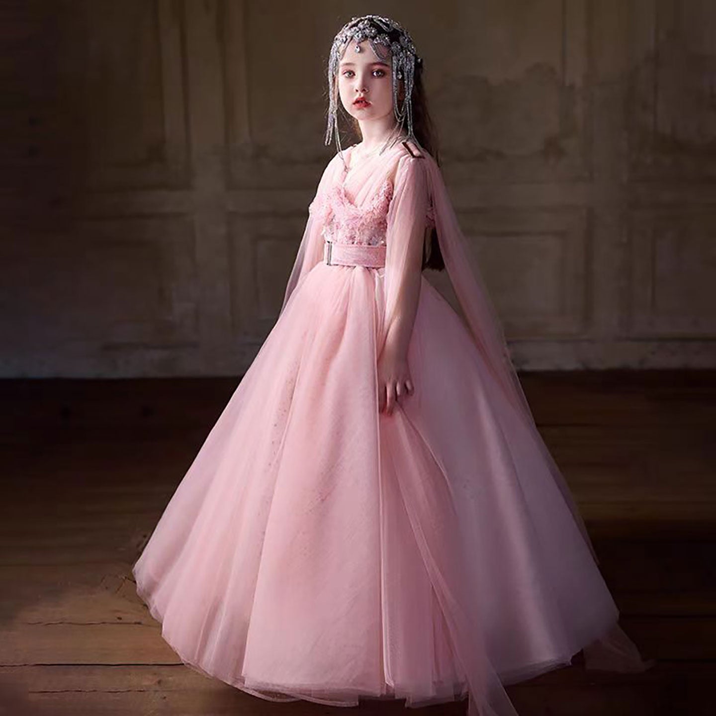 Pink Flower Girl Dress for Wedding Birthday Party J234