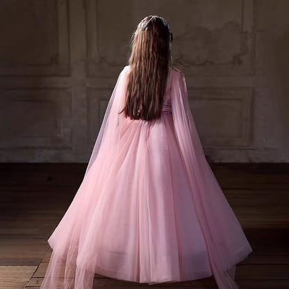 Pink Flower Girl Dress for Wedding Birthday Party J234