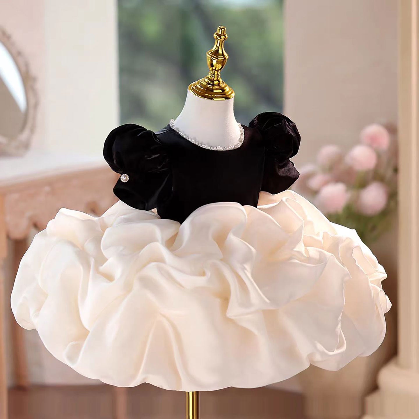 Elegant Knee Length Princess Party Girl Dress J560