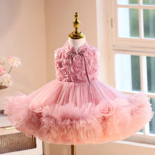 Lovely Knee Length Princess Flower Girl Dress J559