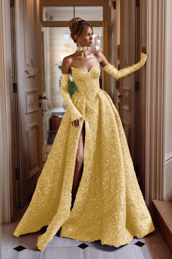 Luxurious Gorgeous Burgundy Split Beaded Prom Dress With Sleeves And Scarf ZT0207