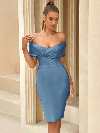 Sleeveless Off the Shoulder Strapless Short Homecoming Dress HC0136