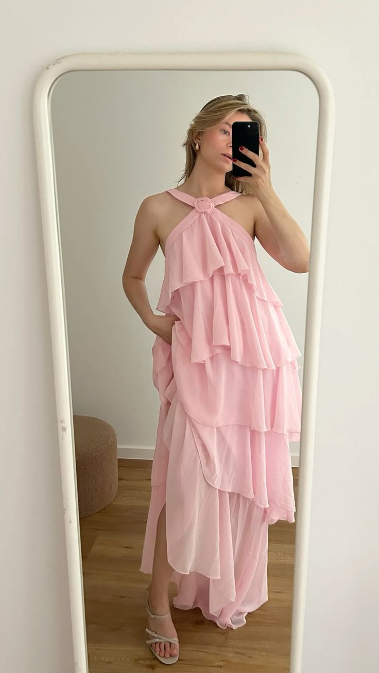 Classic Pink Prom Dresses Long Prom Gown 22th Birthday Outfit     cg25959