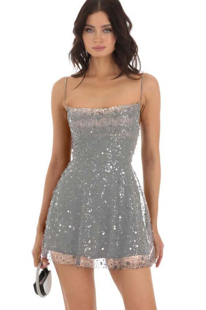 Chic Black Spaghetti Strap Sleeveless Short Homecoming Dress With Beadings HC0015