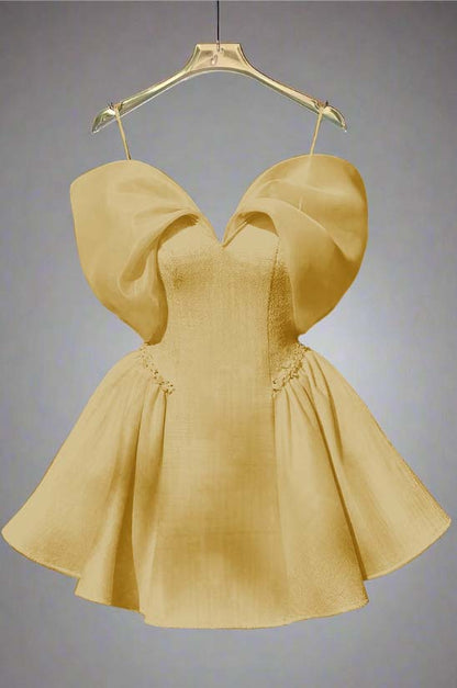 Spaghetti Strap Sleeveless Short A Line Homecoming Dress With Sequins HC0184