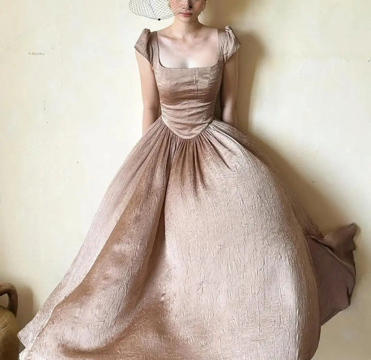 zelldressess--Bridesmaid Dresses Simple And Elegant Long Formal Chiffon Prom Dress gh5610