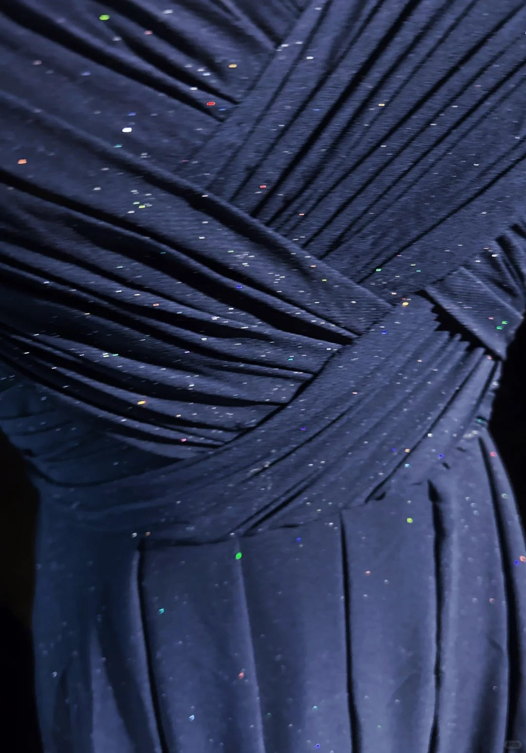 Dark Blue Shiny Fashionable Elegant Long Backless Floor Length Tulle Ball Gown Evening Gown Party Dress Prom Gown Bridesmaid Dress Graduation Gown gh3864