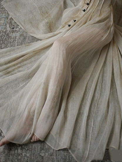 zelldressess-New Retro Elegant Square Neck Summer New Long Chiffon Prom Dress Evening Dress Retro Wedding Bridesmaid Dress gh5251