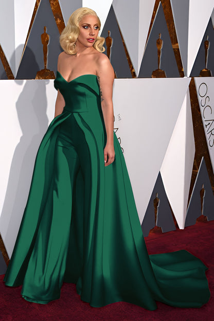 Meowmming Women's Sweetheart Jumpsuits Evening Dresses Satin Sleeveless Prom Dresses | Zelldresses