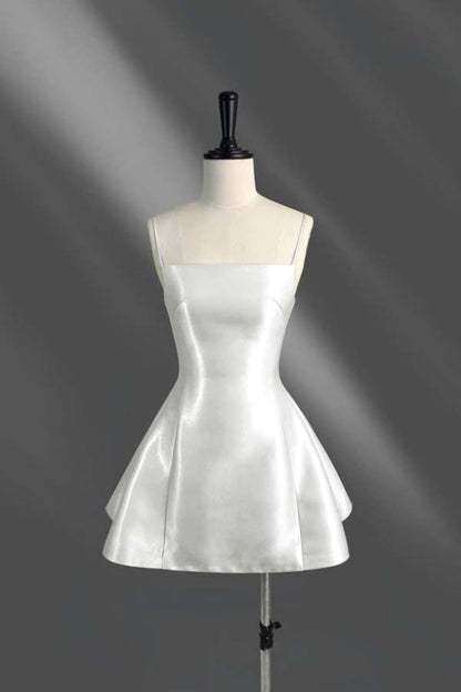 Spaghetti Strap Sleeveless Short A Line Homecoming Dress With Pleated HC0185