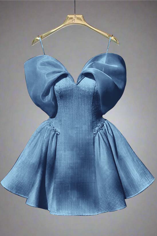 Spaghetti Strap Sleeveless Short A Line Homecoming Dress With Sequins HC0184