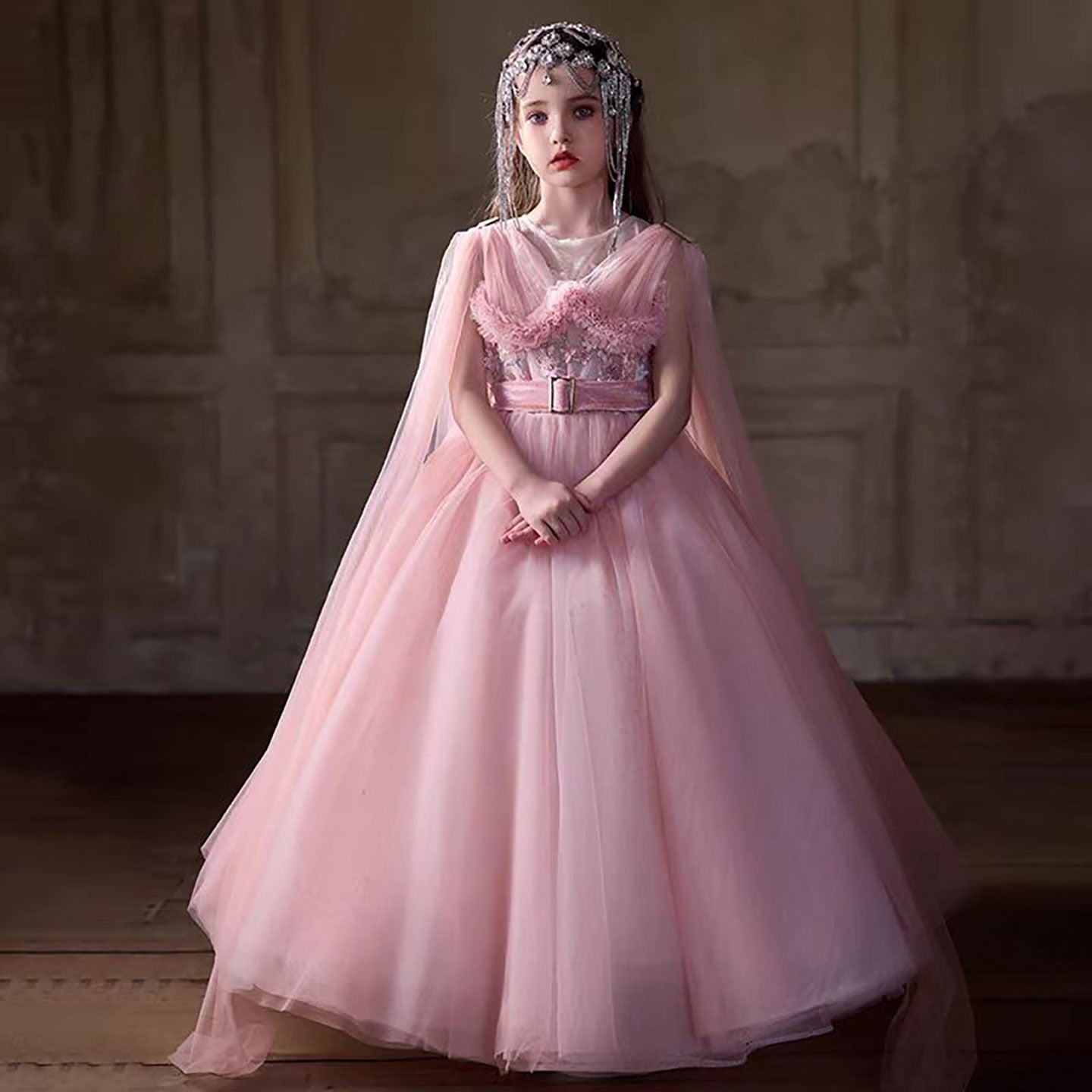 Pink Flower Girl Dress for Wedding Birthday Party J234