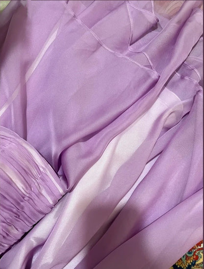 Purple Floral Elegant Short Homecoming Dress Chiffon Ball Gown Evening Gown Party Dress Bridesmaid Dresses gh4462