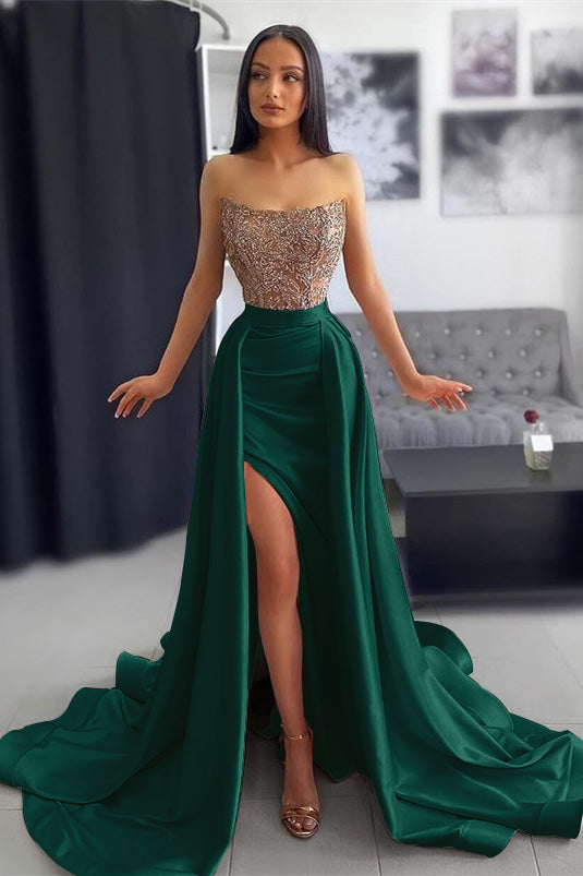 Chic Pink Prom Dress Off-the-Shoulder Sleeveless with Applique Pleated ED0565