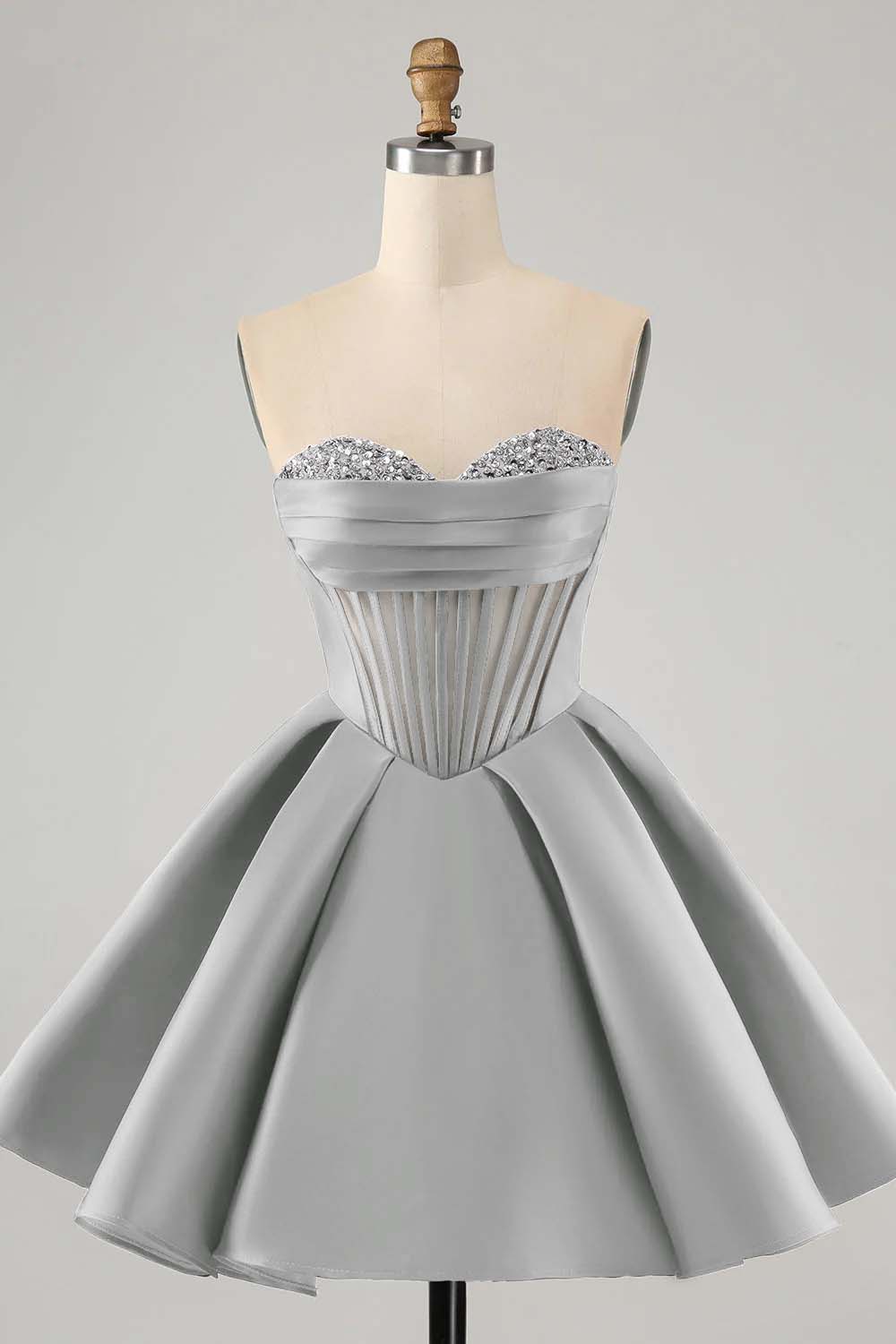 Hellodresses Fuchsia Sweetheart Sleeveless A Line Short Homecoming Dress With Sequins