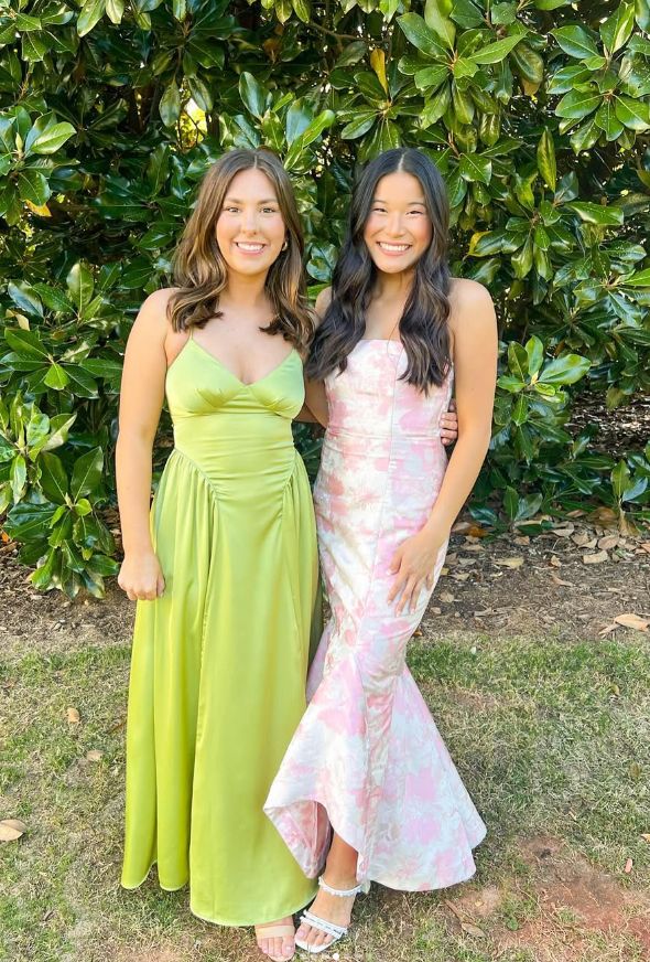 Pink Elegant Fashion Floral Long Slim Fit prom dress Evening Dress Party Dress Bridesmaid Dresses gh3316