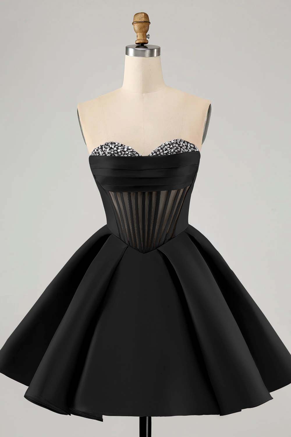 Hellodresses Fuchsia Sweetheart Sleeveless A Line Short Homecoming Dress With Sequins