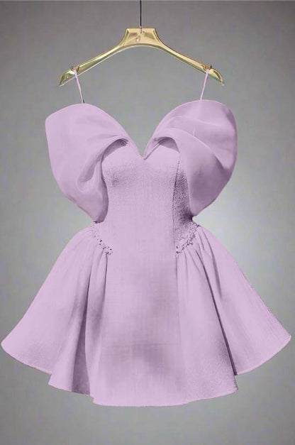 Spaghetti Strap Sleeveless Short A Line Homecoming Dress With Sequins HC0184