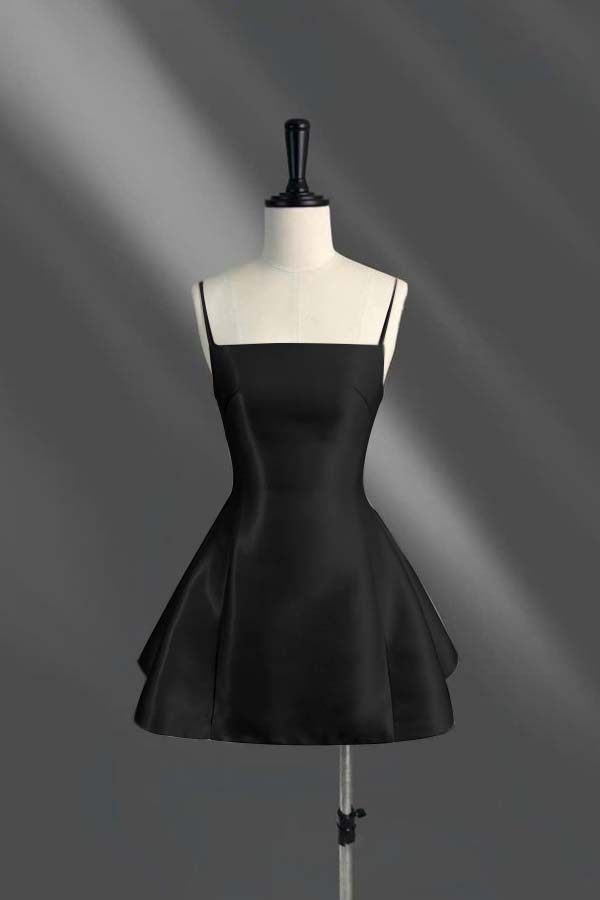 Spaghetti Strap Sleeveless Short A Line Homecoming Dress With Pleated HC0185