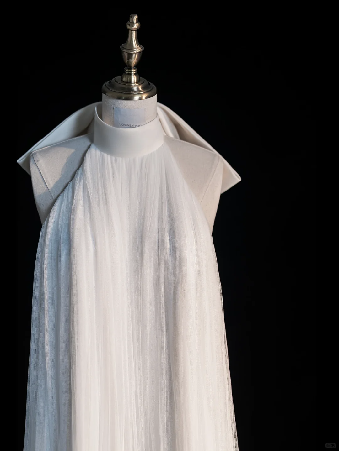 Simple A Line Halter White Tulle Long Open Back Party Dress Evening Dress SH2814