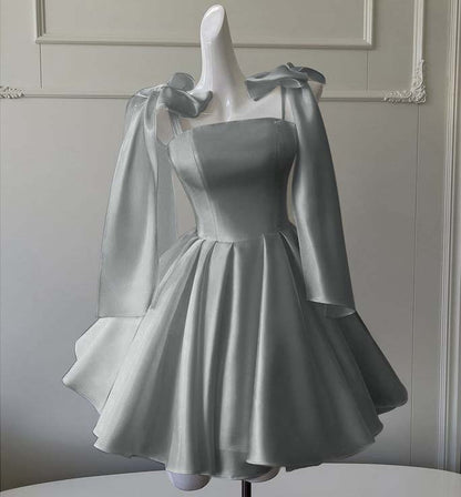 Straps Sleeveless Short A Line Homecoming Dress With Ruffles HC0162