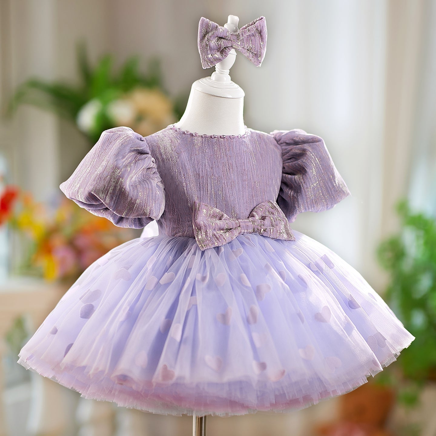 Caramel Princess Flower Girl Dress Knee-Length J562
