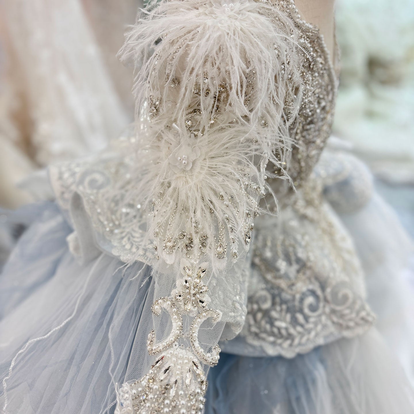 Luxury Princess Girl Wedding Dress for Wedding Birthday Party J066