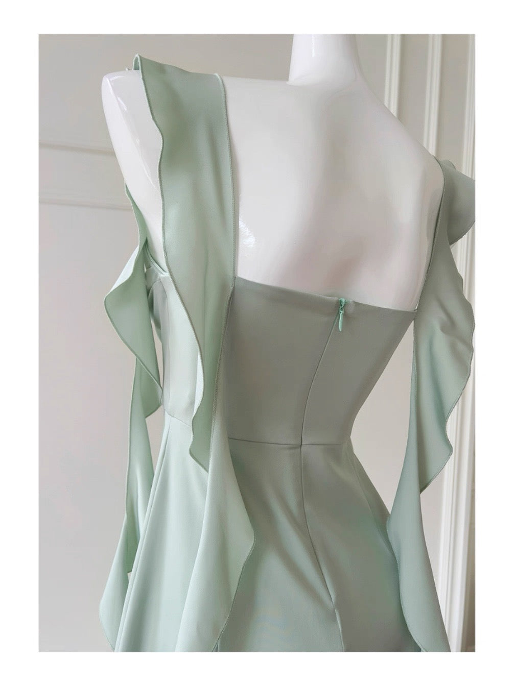 Cute A Line Square Neck Mint Green Short Formal Homecoming Dress Middle School Short 20th Birthday Outfits Graduation Dress Cocktail Dresses DH2202