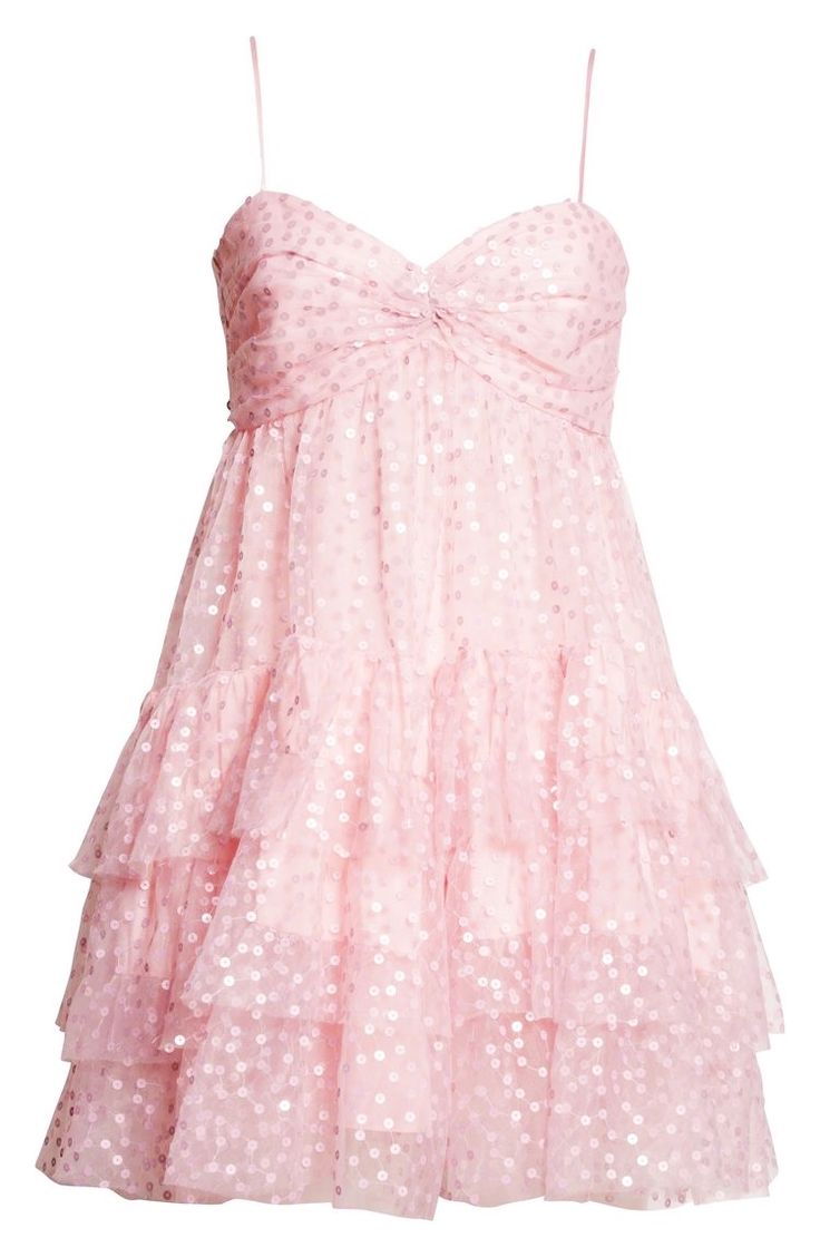 Cute A Line Spaghetti Straps Pink Sequin Short Formal Homecoming Dresses Party Graduation Dress Hoco Dresses DH2738