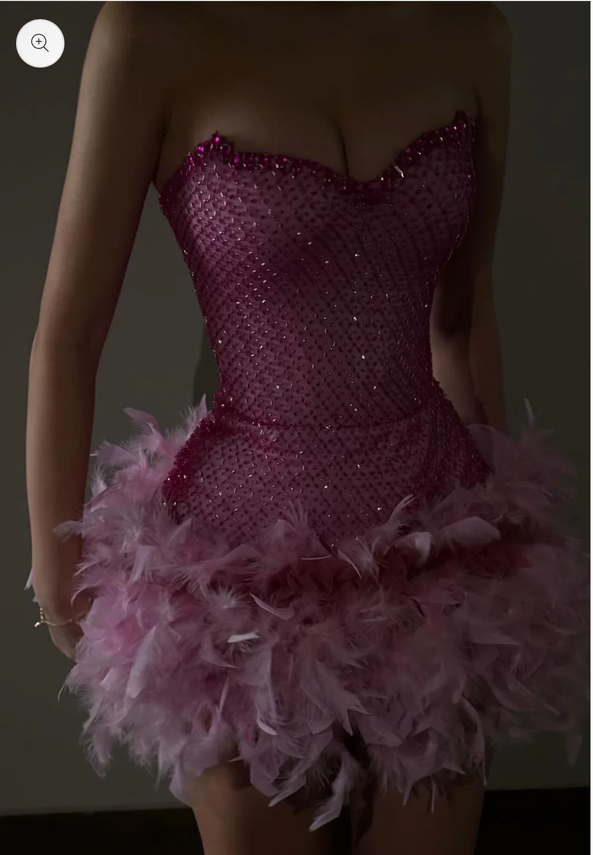 Gorgeous Sweetheart Strapless Sequin Beaded Feathers Blue Cocktail Dress A-Line Short Homecoming Dress  S876