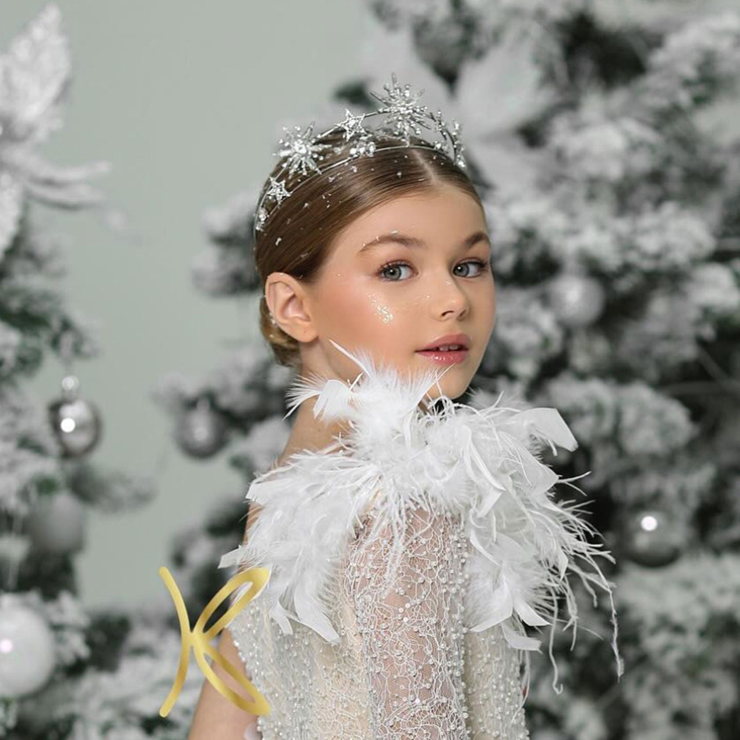 Girls' dress tiara Children's tiara Headband for Birthday Party W012