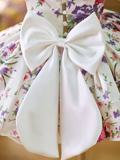 Lilac Baby Adorable Knee Length Birthday Girl Dress J050